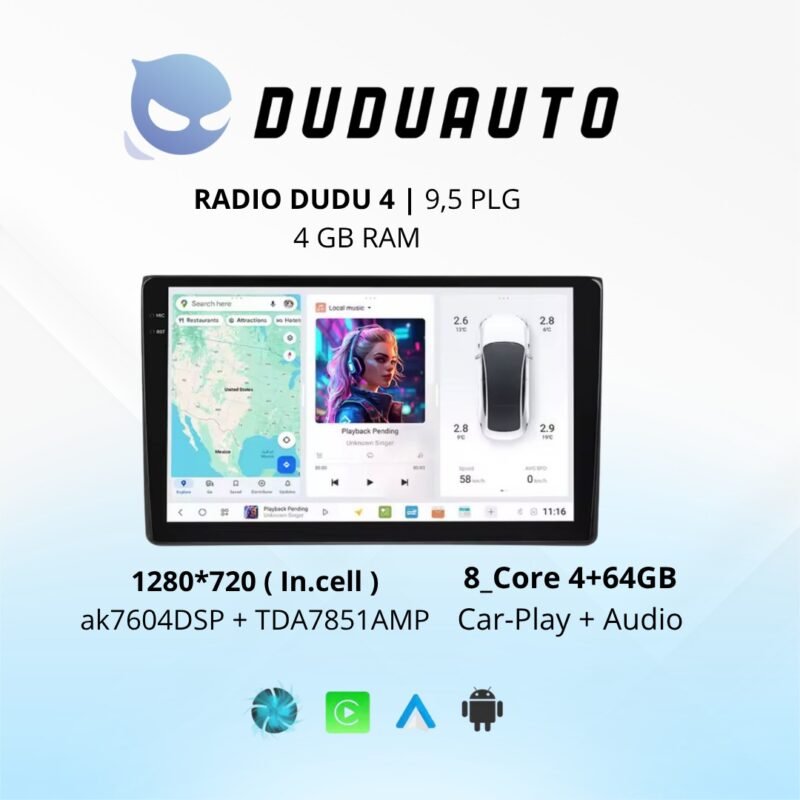 RADIO DUDU 4 4 GB RAM 9,5 PLG
