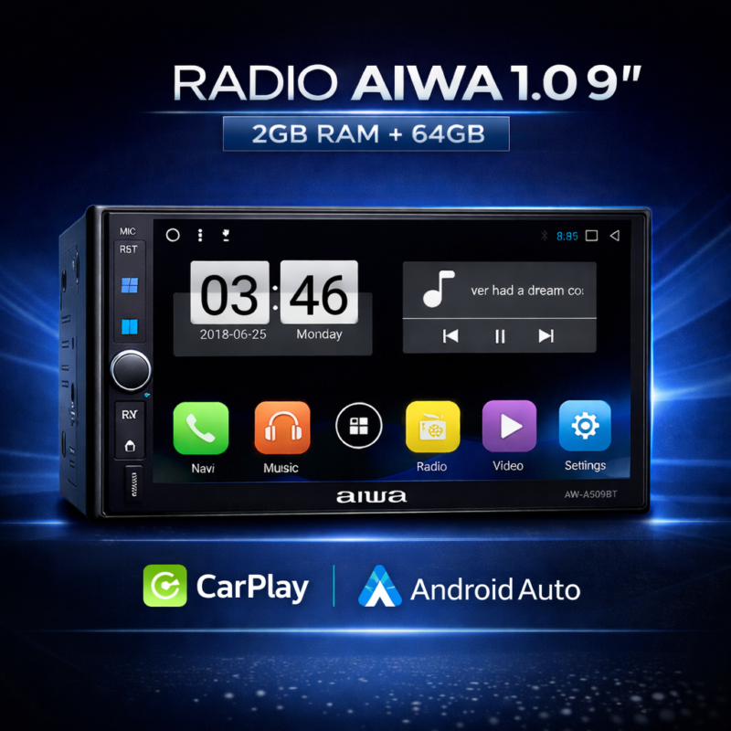 Radio Aiwa 1.0 9" | 2GB RAM + 64GB