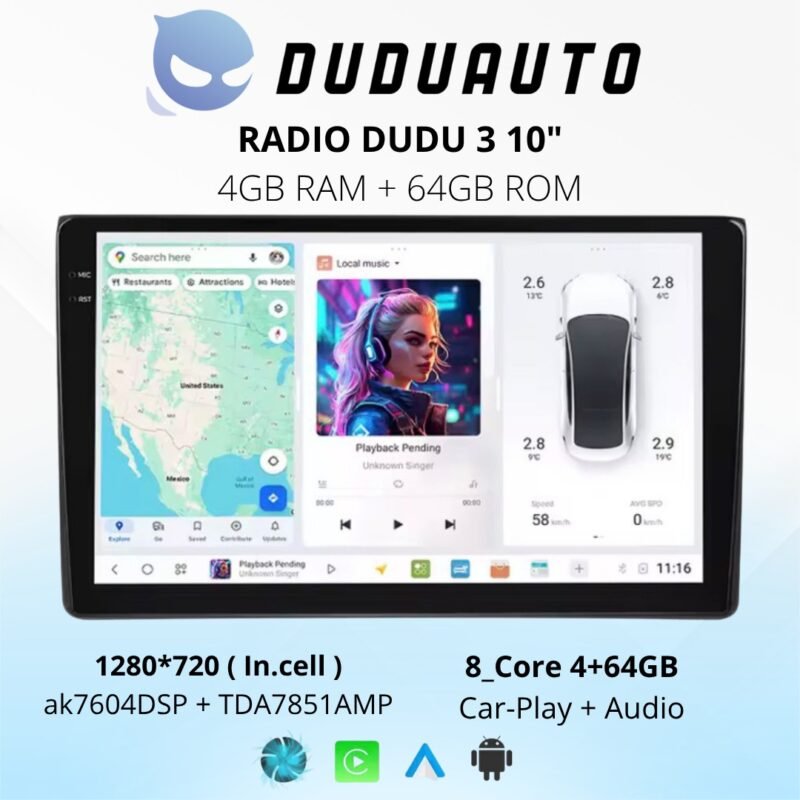 Radio DUDU 3 10" | 4GB RAM + 64GB