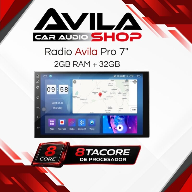 Radio Avila Pro 7" | 2GB RAM + 32GB