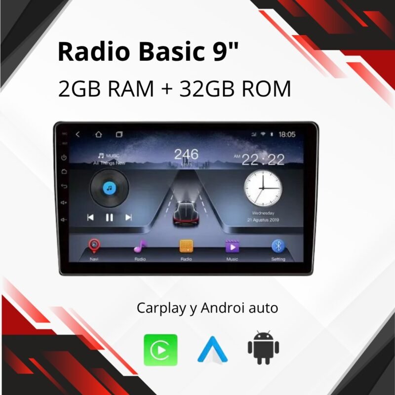Radio Basic 9" | 2GB RAM + 32GB