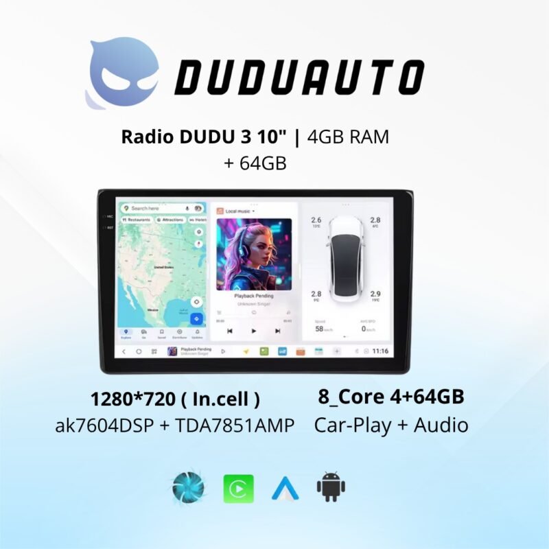 Radio DUDU 3 10" | 4GB RAM + 64GB