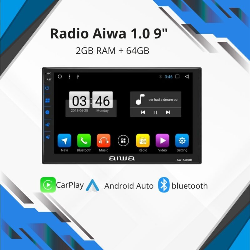 Radio Aiwa 1.0 9" | 2GB RAM + 64GB