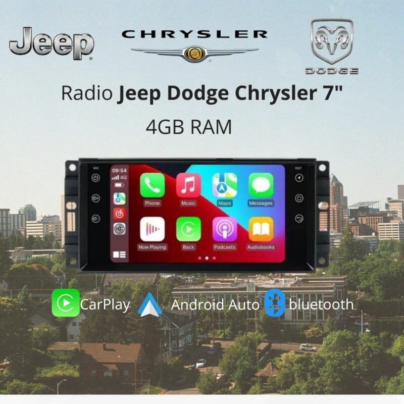 Radio Jeep Dodge Chrysler 7" | 4GB RAM