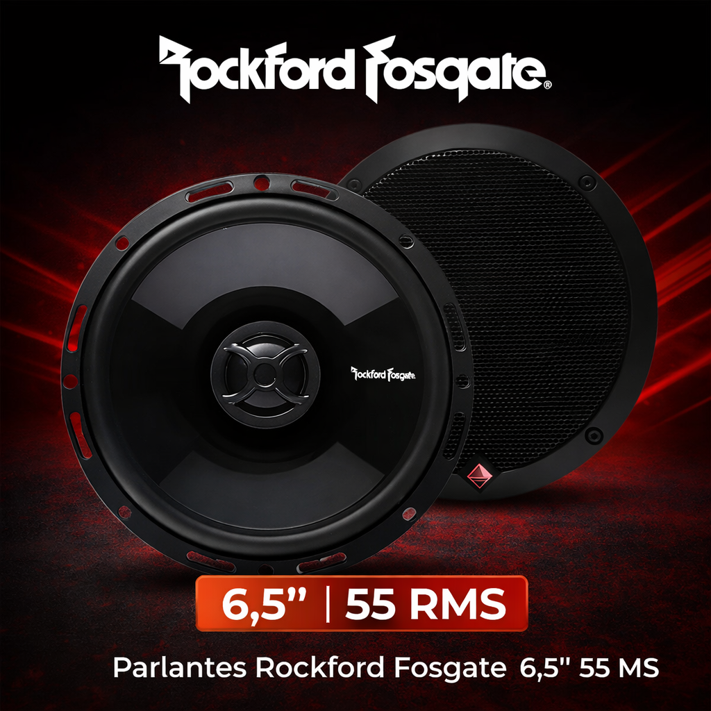 Parlantes Rockford 6,5" 55 RMS