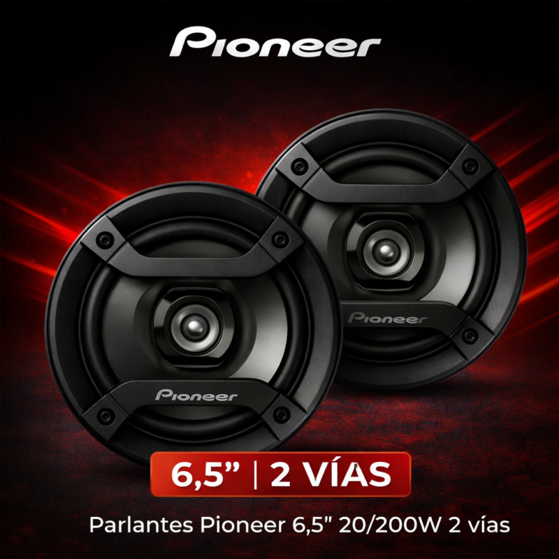 Parlantes Pioneer 6,5" 20/200W 2 vías